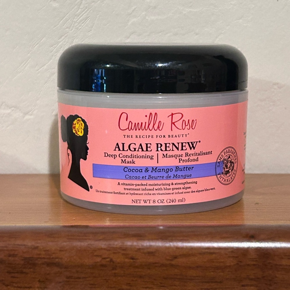 Camille Rose Algae Renew Deep Conditioning Mask With Cocoa & Mango Butter. NWTS!